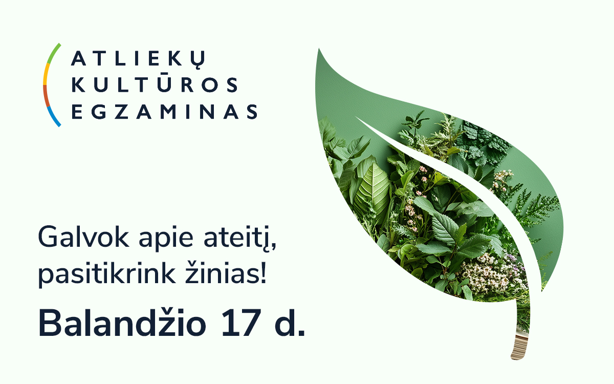 JAU RYTOJ ATLIEKŲ KULTŪROS EGZAMINAS