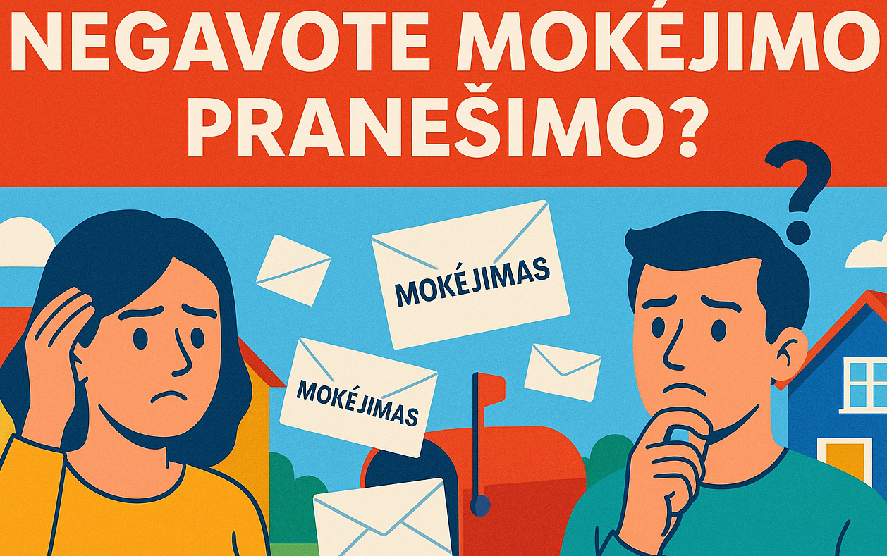 Negavote mokėjimo pranešimo už atliekas?