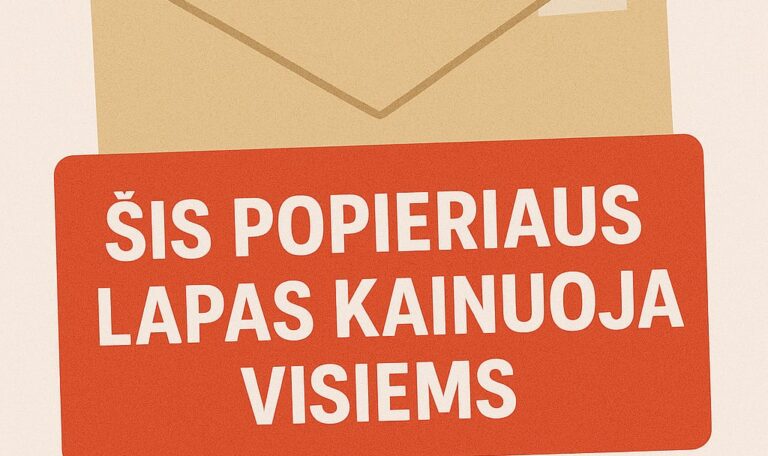 Padėkite mums surinkti kontaktus!