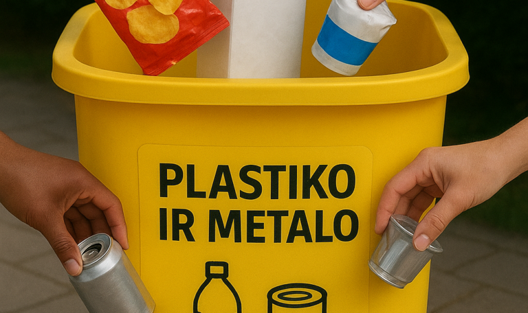 PLASTIKO IR METALO PAKUOČIŲ KONTEINERIAI