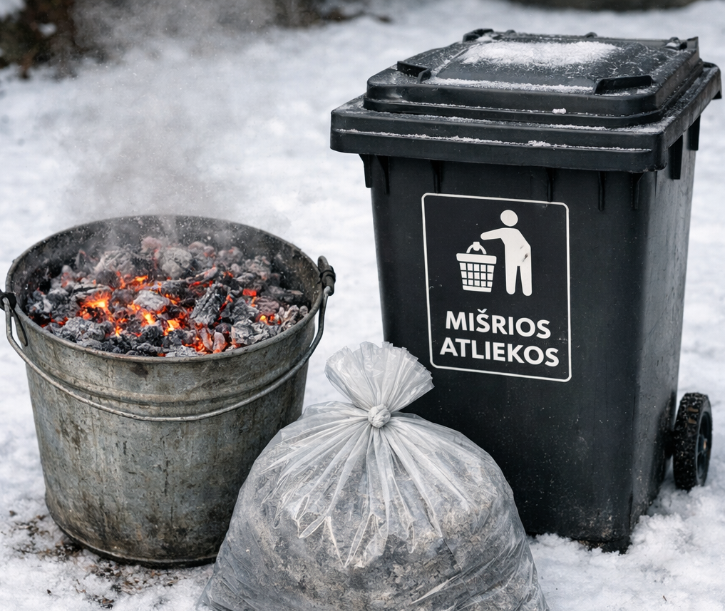 Pelenų tvarkymas žiemą, ką naudinga žinoti 👇