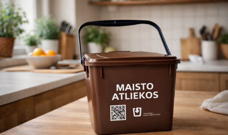 Plungėje pradėti dalinti nemokami maisto atliekų rūšiavimui skirti kibirėliai