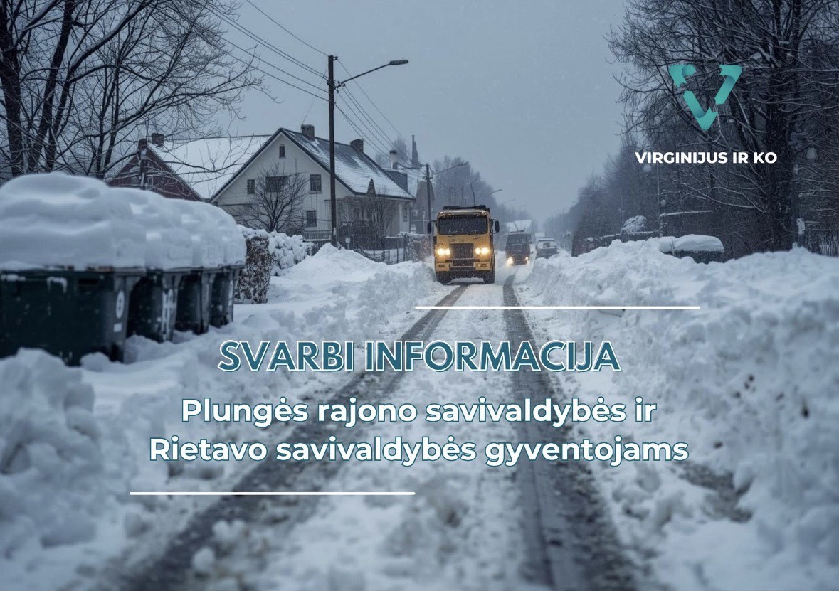Svarbi informacija dėl pakuočių ir stiklo atliekų išvežimo Plungės rajono ir Rietavo savivaldybėse
