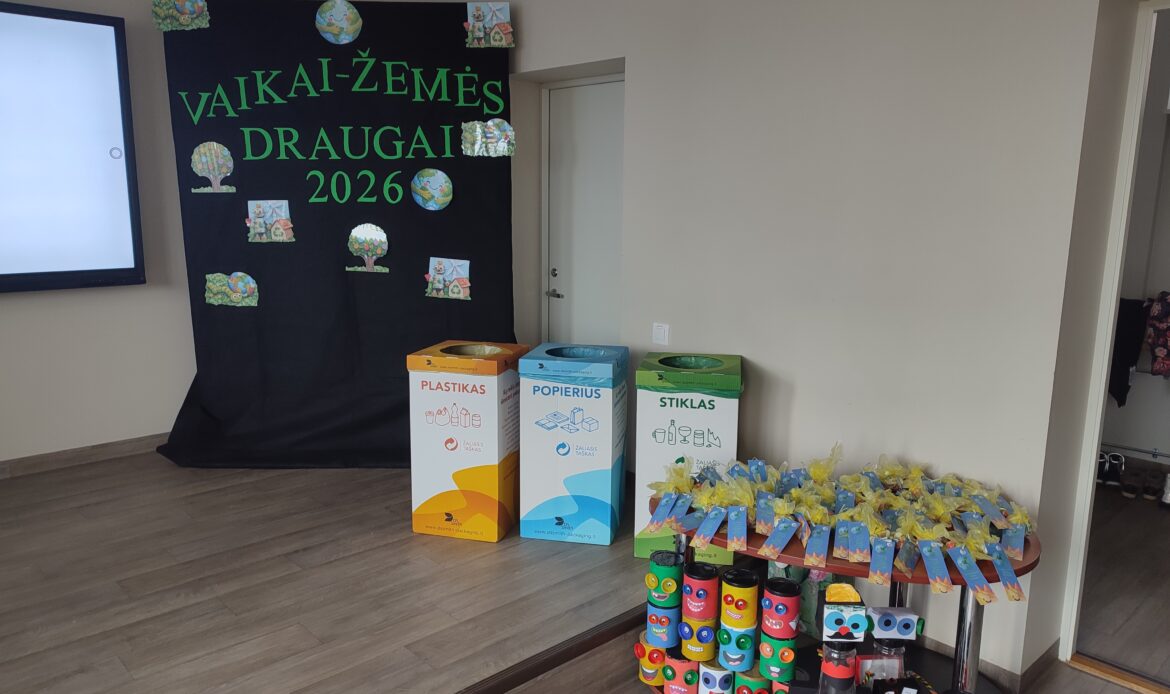 Vaikai – Žemės draugai 2026: darželinukai pristatė tvarius sprendimus