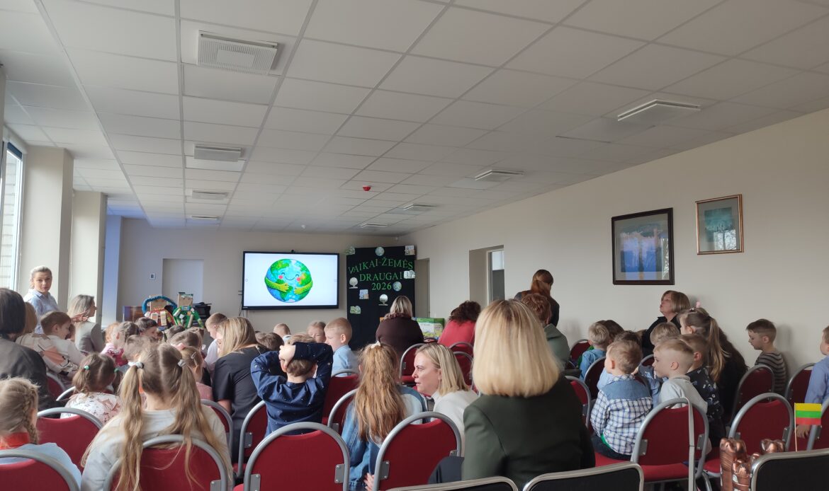 Vaikai – Žemės draugai 2026: darželinukai pristatė tvarius sprendimus