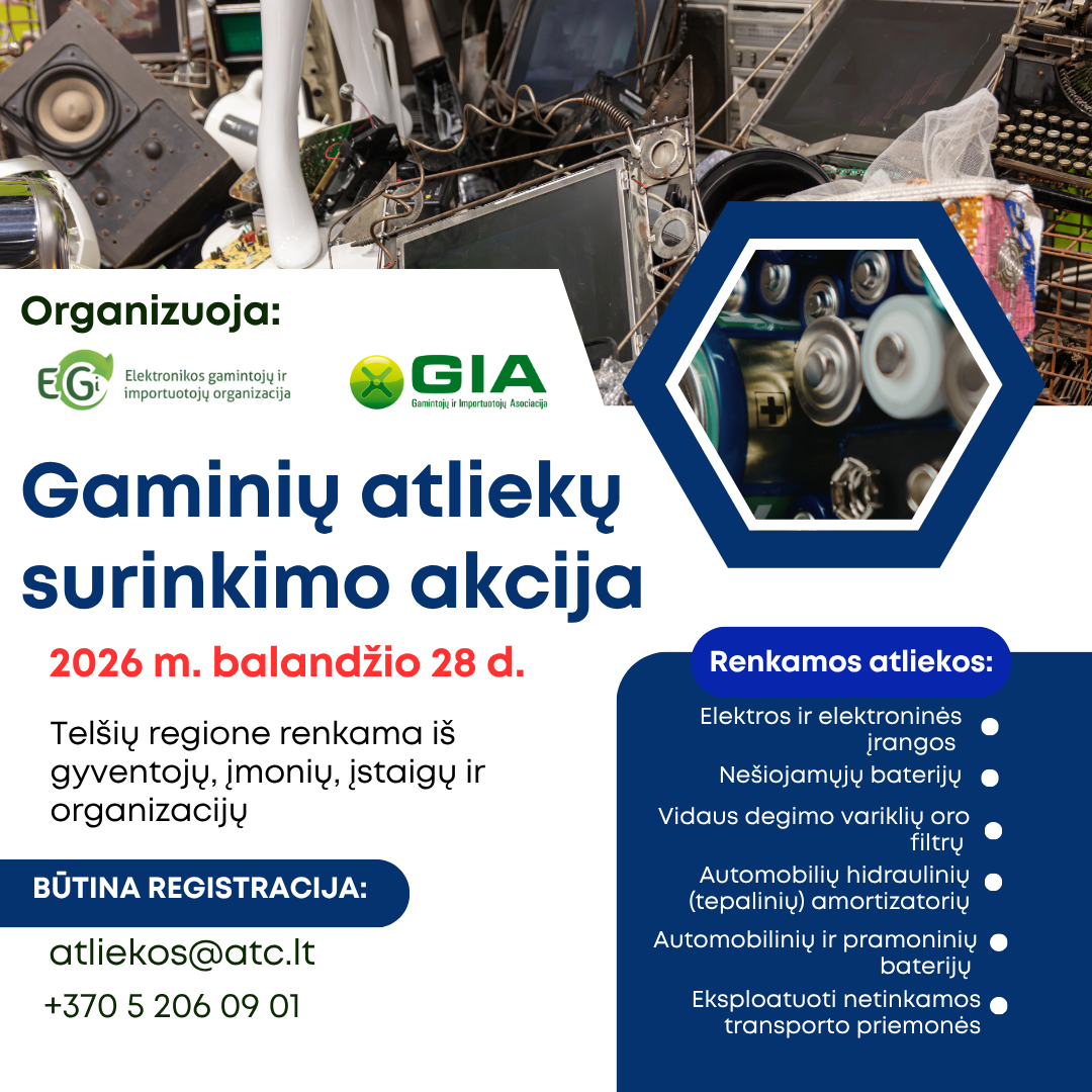 Būk atsakingas – pasirūpink atliekomis tinkamai!