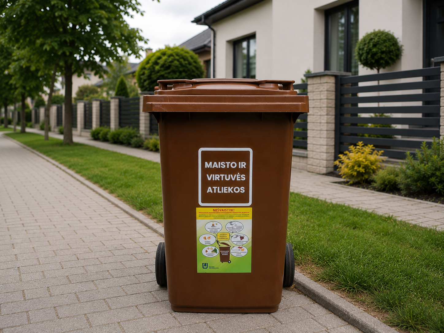 Telšių gyventojams jau pradėti dalinti nauji konteineriai